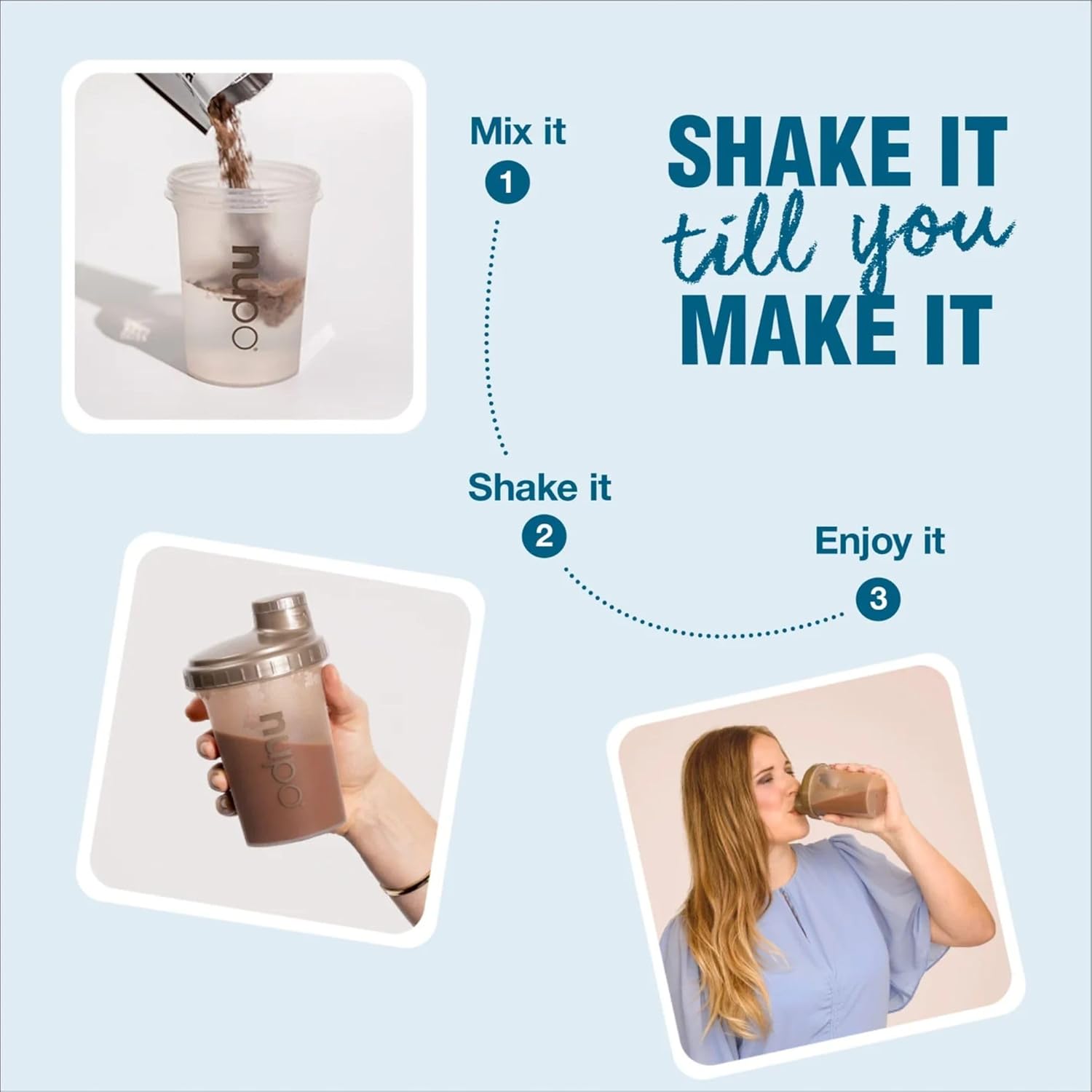 NUPO Diet Shakes for Weight Loss for Women & Men (12 Servings) | Tasty Meal Replacement Drinks | Clinically Proven Food Replacement Shakes for Weight Management I Very Low-Calorie Diet, GMO Free