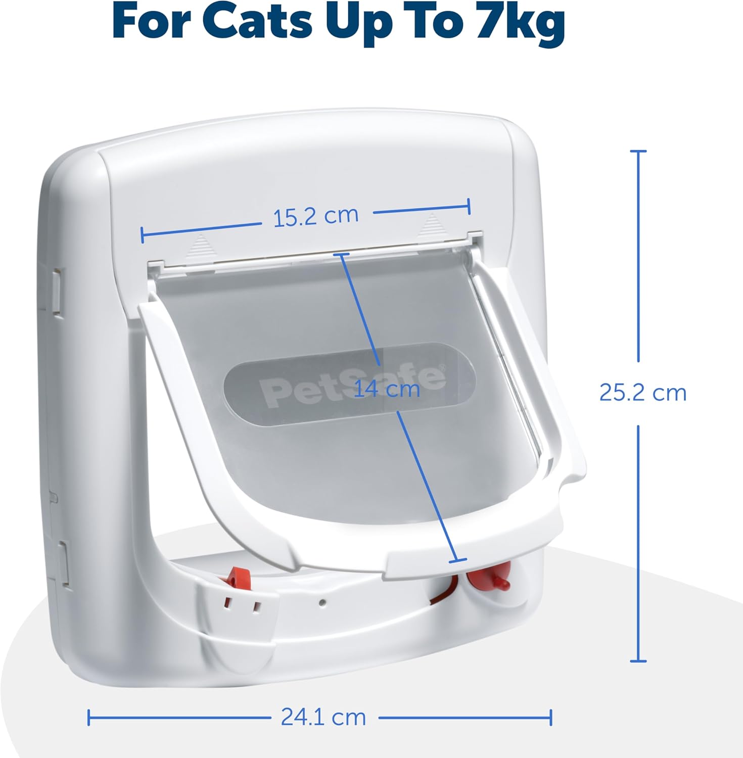 PetSafe, Deluxe Magnetic Cat Flap, Selective Entry, 4 Way Locking, White
