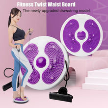 Waist Twisting Disc, Waist Whisper with Resistance Bands and Foot Massage, Body Shaping Waist Whisper Twisting Disc Board, Waist Trainer Machine for Exercise and Toning Workout Decoration (C)