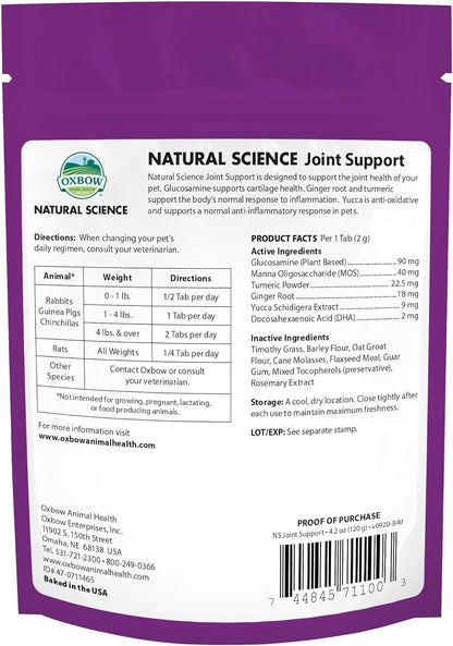 Oxbow Animal Health Natural Science Joint Support, transparent