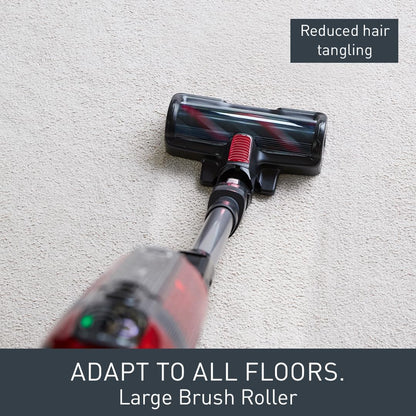 Tefal Cordless Stick Vacuum Cleaner X-Force 12.60 – 45 min Runtime, Handheld & Flexible Vacuum Cleaner, Car Tool, Red, TY98A1GO