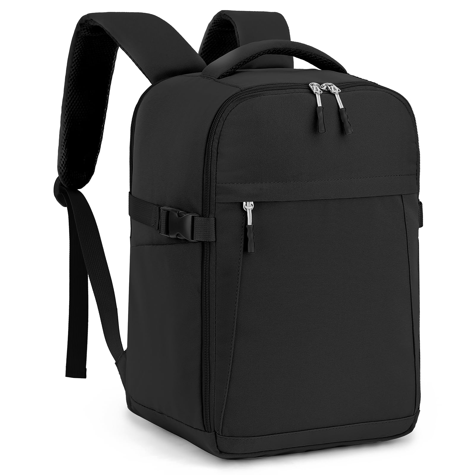 Hayayu Ryanair Cabin Bags 40x30x20 Underseat Travel Backpack Easyjet Cabin Bag 45x36x20 Carry on Water Resistant Hand Luggage for Men and Women, Black