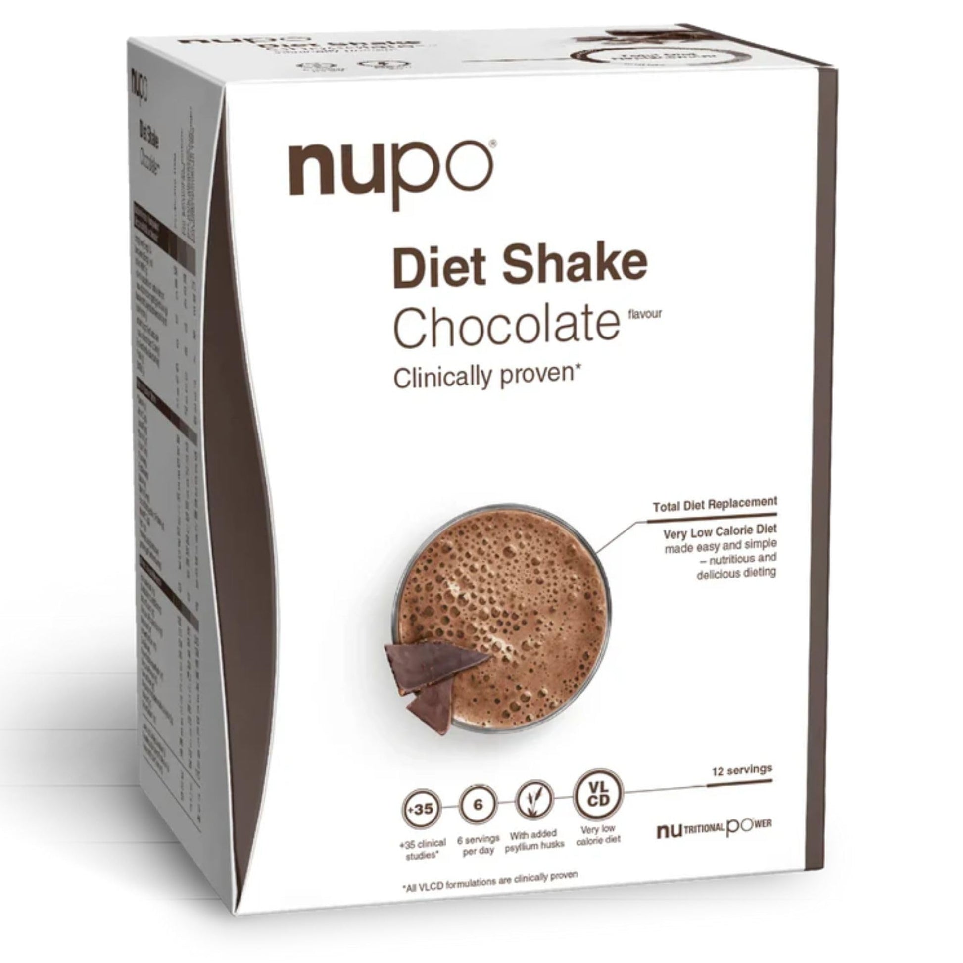 NUPO Diet Shakes for Weight Loss for Women & Men (12 Servings) | Tasty Meal Replacement Drinks | Clinically Proven Food Replacement Shakes for Weight Management I Very Low-Calorie Diet, GMO Free