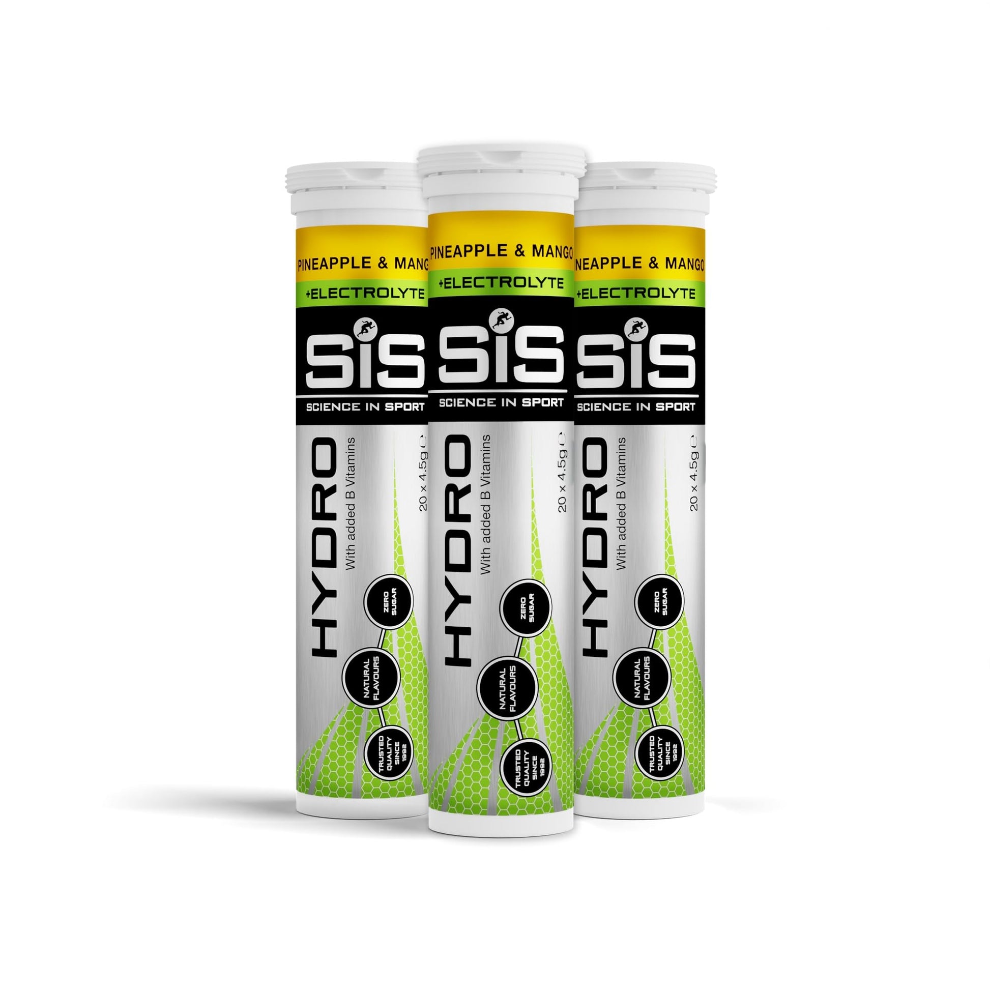 Science In Sport Hydro Hydration Tablets, Gluten-Free, Zero Sugar, Berry Flavour Plus Electrolytes, 20 Effervescent Tablets