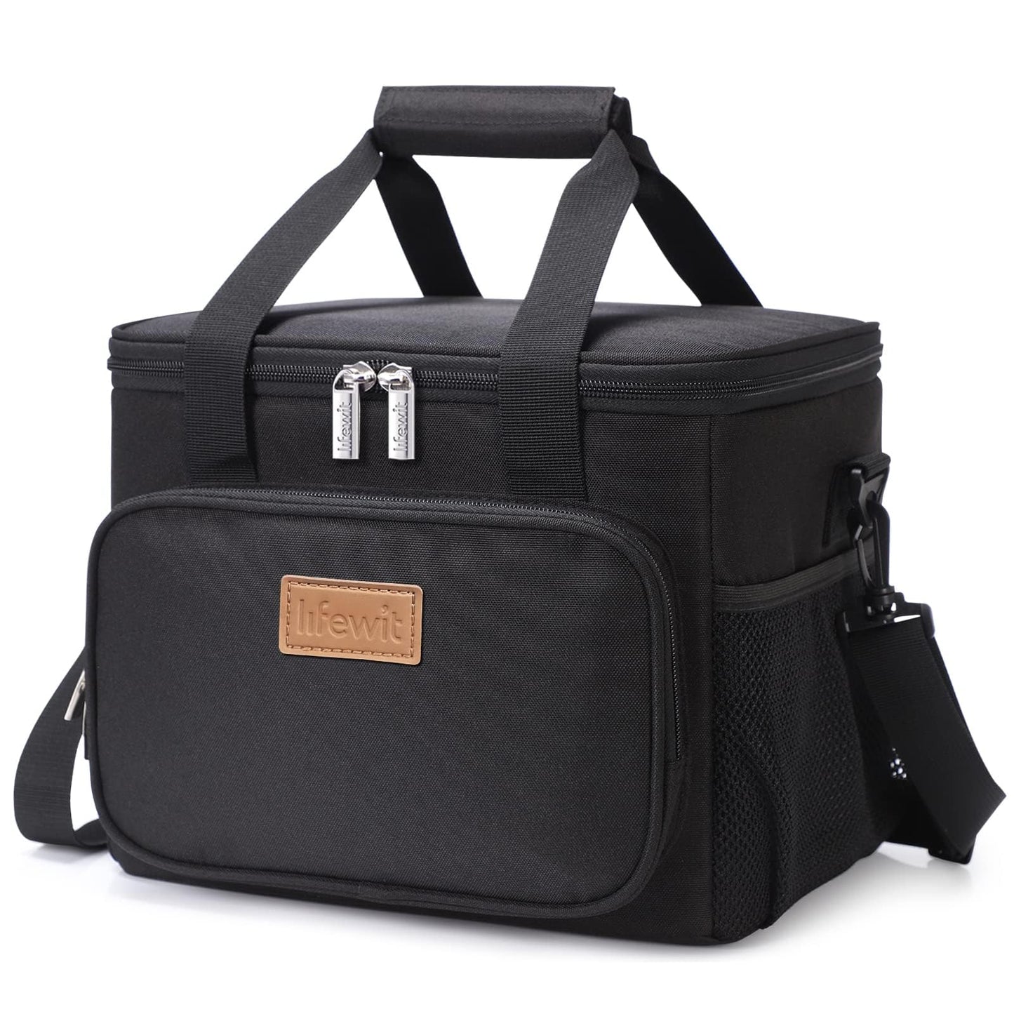 Lifewit 15L (24 Cans) Insulated Lunch Bag, Cooler Bag for Lunch/Work/School/Beach/Picnic (Grey)