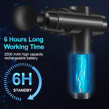 Massage Gun Deep Tissue, Muscle Percussion Massager with 30 Speeds Quiet Hand Massagers with LCD Touch Screen 10 Heads for Shoulder Body Back Relaxation (Black)