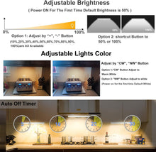 LDOPTO Under Cabinet Kitchen Lights with Remote Dimmable LED Cupboard Battery Powered LED Bedroom Lights with Timer for Kitchen Hallway, Multiple Colors 4 Pack