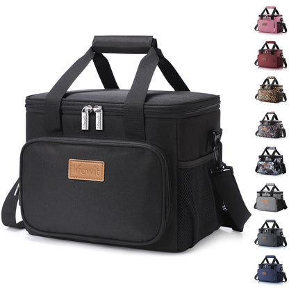 Lifewit 15L (24 Cans) Insulated Lunch Bag, Cooler Bag for Lunch/Work/School/Beach/Picnic (Grey)