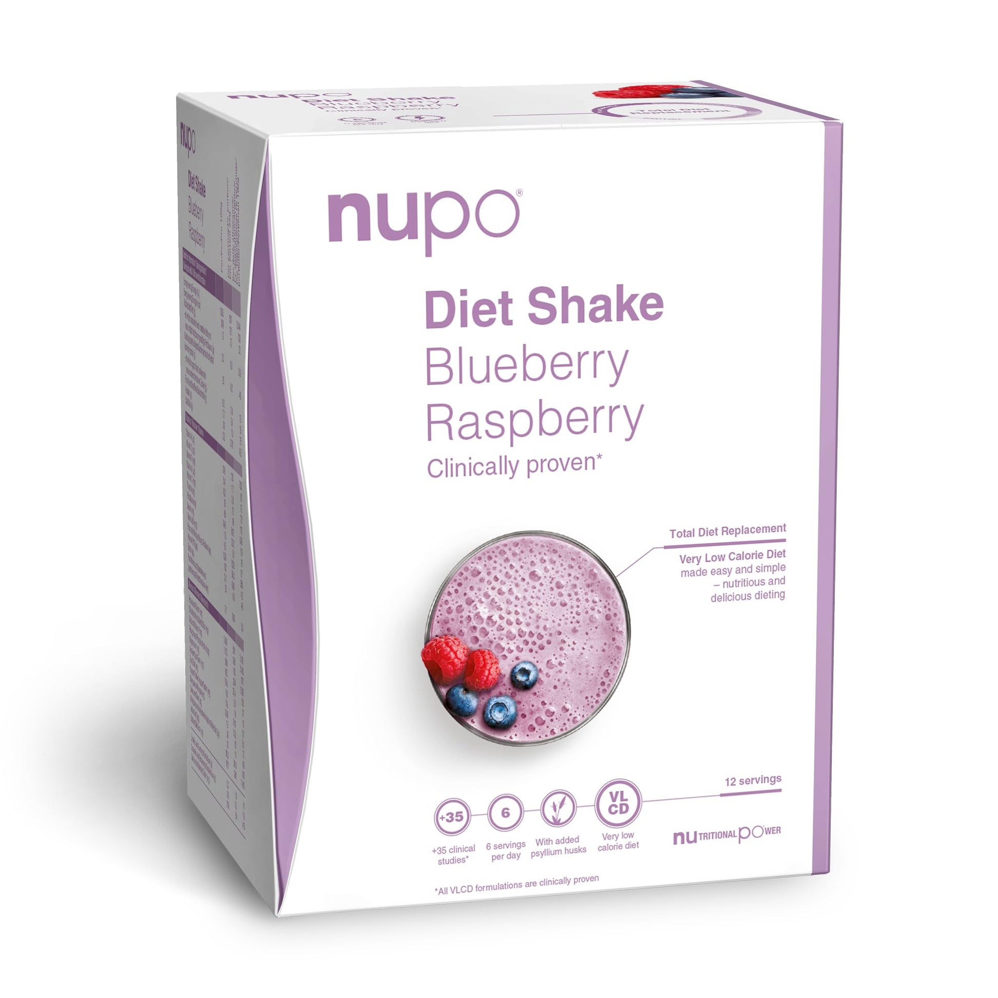 NUPO Diet Shakes for Weight Loss for Women & Men (12 Servings) | Tasty Meal Replacement Drinks | Clinically Proven Food Replacement Shakes for Weight Management I Very Low-Calorie Diet, GMO Free