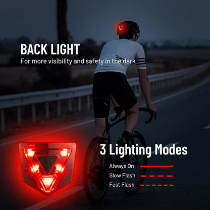 Favoto Bike Helmet with Light for Men & Women, Lightweight Bicycle Helmet with Magnetic Goggle, Rear LED Light, Removable Lining, Adjustable Size 59-61 cm, EPS In-Mould Technology