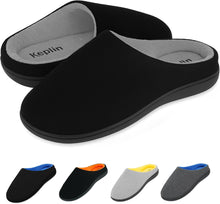KEPLIN Men’s Memory Foam Slippers – Comfortable Indoor House Shoes for Men with Plush Cushioning, Anti-Slip Rubber Soles, Lightweight Design