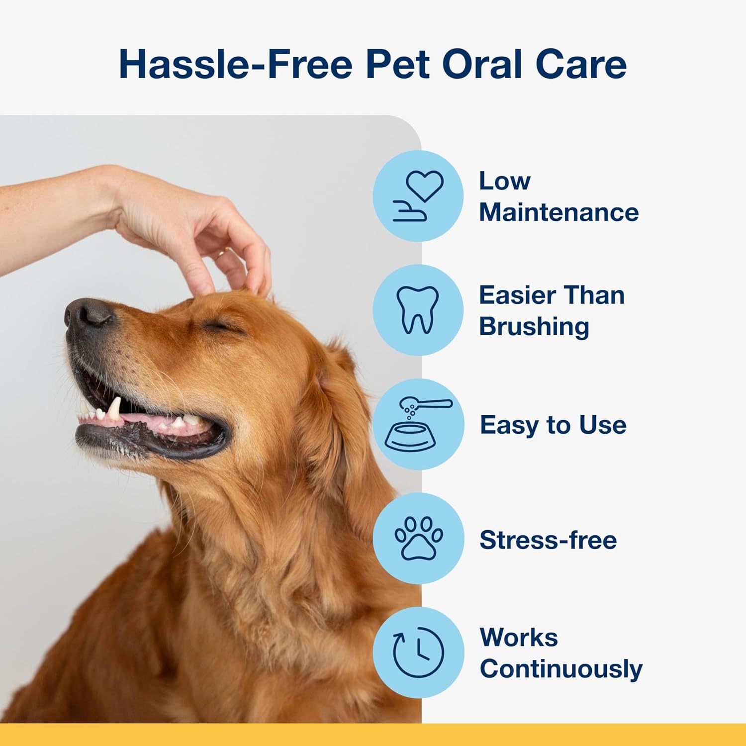 Powder for Dogs & Cats, Tartar & Bad Breath Remover 100% Natural Teeth Cleaner and Plaque Remover 60 g