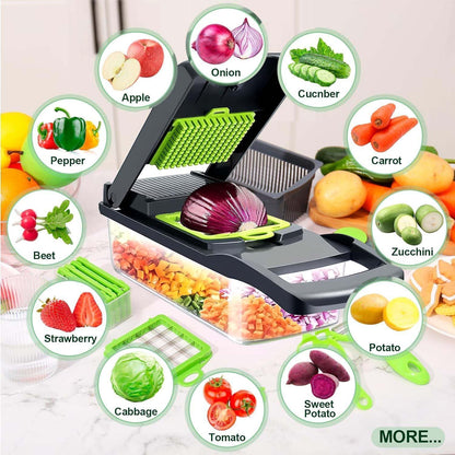 Tirana 19 in 1 Vegetable Chopper Box Onion Chopper Salad Chopper Food Dicer Mandoline Vegetable Slicer Mandolin Slicer Onion Cutter