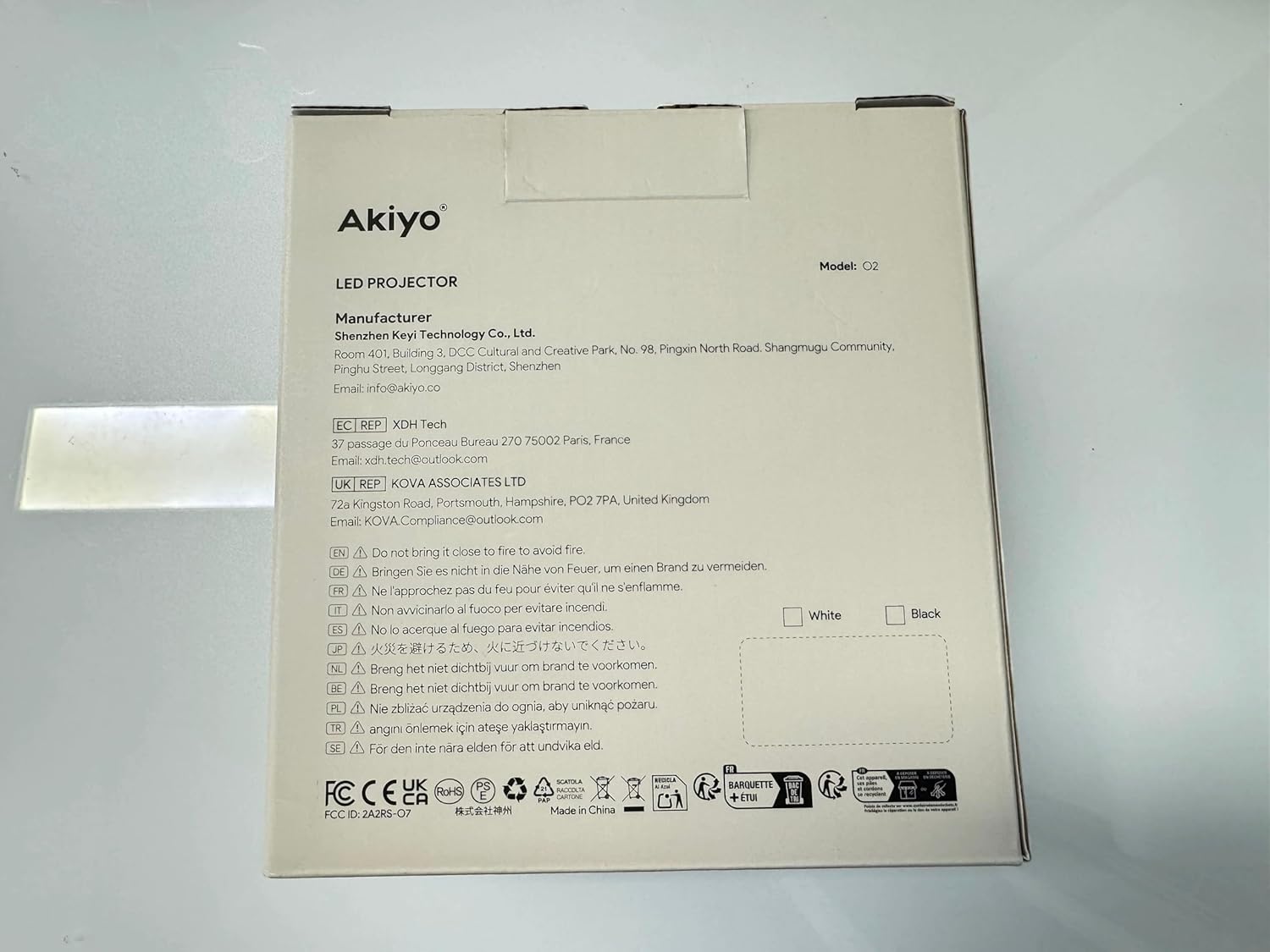 Mini Projector [Built-in Apps] AKIYO O2 2025 Upgraded 18000 Lumen Projector with WiFi6 & BT5.4, Portable Projectors 1080P Supported, Auto Keystone, 180° Rotation Compatible with HDMI/USB/Laptop/Switch