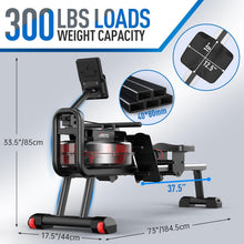 JOROTO Rowing Machines for Home Gym Foldable Rower Machine 300 LBS Weight Capacity with Bluetooth Function, Ipad Holder