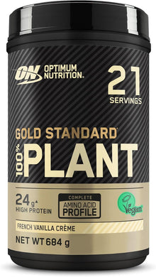 Optimum Nutrition Gold Standard 100% Plant Based Protein Powder for Men and Women, Vegan Protein Shake Powder, Post Workout, or anytime throughout the day, Vanilla Flavour, 21 Servings, 684g