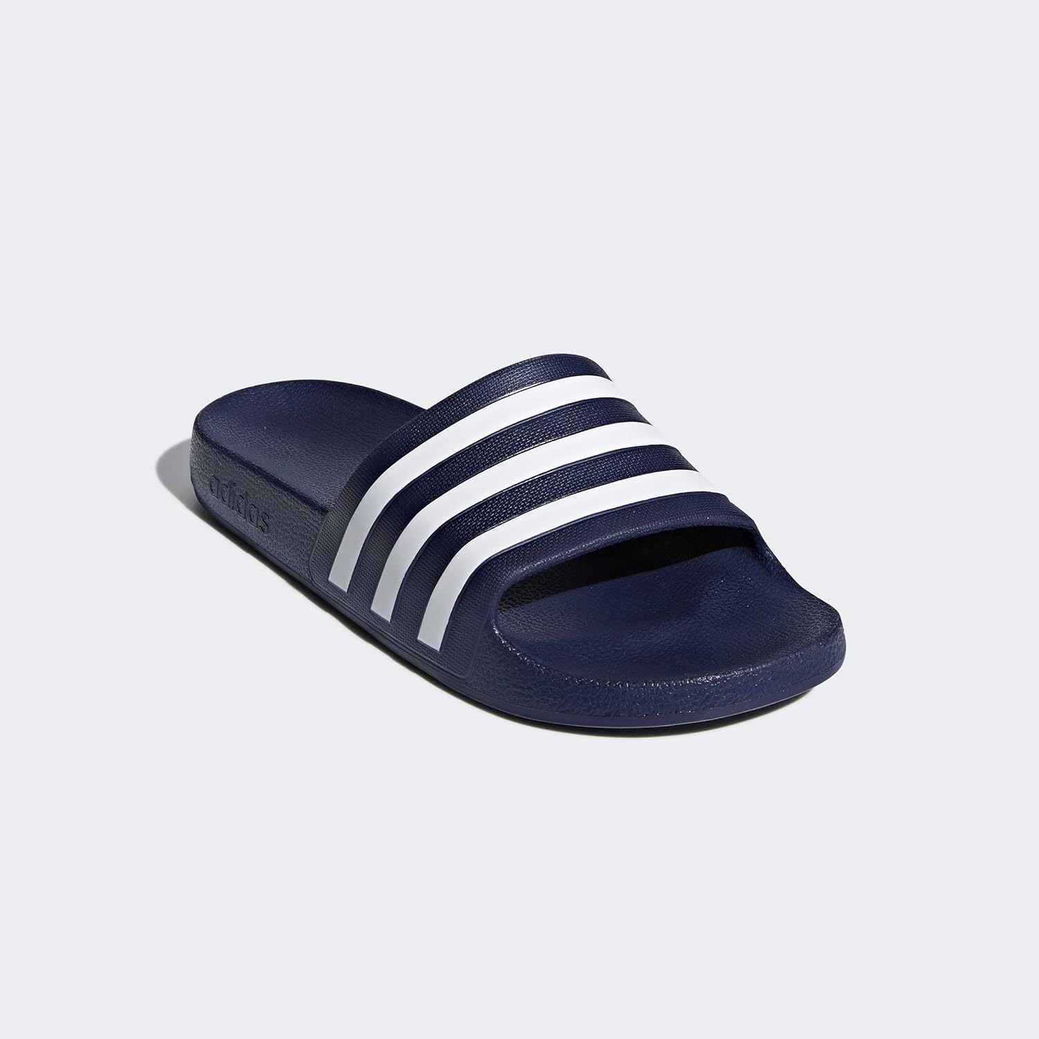 adidas Unisex Adilette Aqua Slides, Dark Blue/Cloud White/Dark Blue, 9 UK