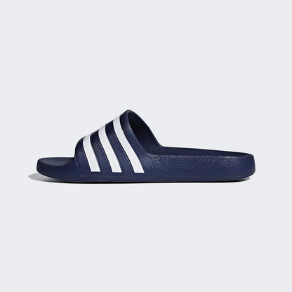 adidas Unisex Adilette Aqua Slides, Dark Blue/Cloud White/Dark Blue, 9 UK