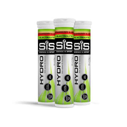 Science In Sport Hydro Hydration Tablets, Gluten-Free, Zero Sugar, Berry Flavour Plus Electrolytes, 20 Effervescent Tablets