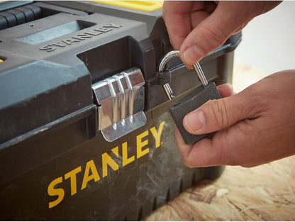 STANLEY Essential Tool Box (16in), Durable Storage Solution with Removable Tote Tray and Organisers, for Parts and Tools Storage, STST1-75518