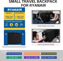 Hayayu Ryanair Cabin Bags 40x30x20 Underseat Travel Backpack Easyjet Cabin Bag 45x36x20 Carry on Water Resistant Hand Luggage for Men and Women, Black