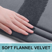 smiry Memory Foam Bath Mat - 40 x 60cm, Non-Slip, Super Absorbent, Comfortable - Machine-Washable Floor Rug, Dark Grey