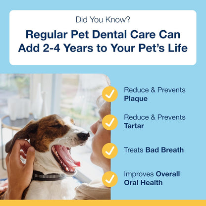 Powder for Dogs & Cats, Tartar & Bad Breath Remover 100% Natural Teeth Cleaner and Plaque Remover 60 g