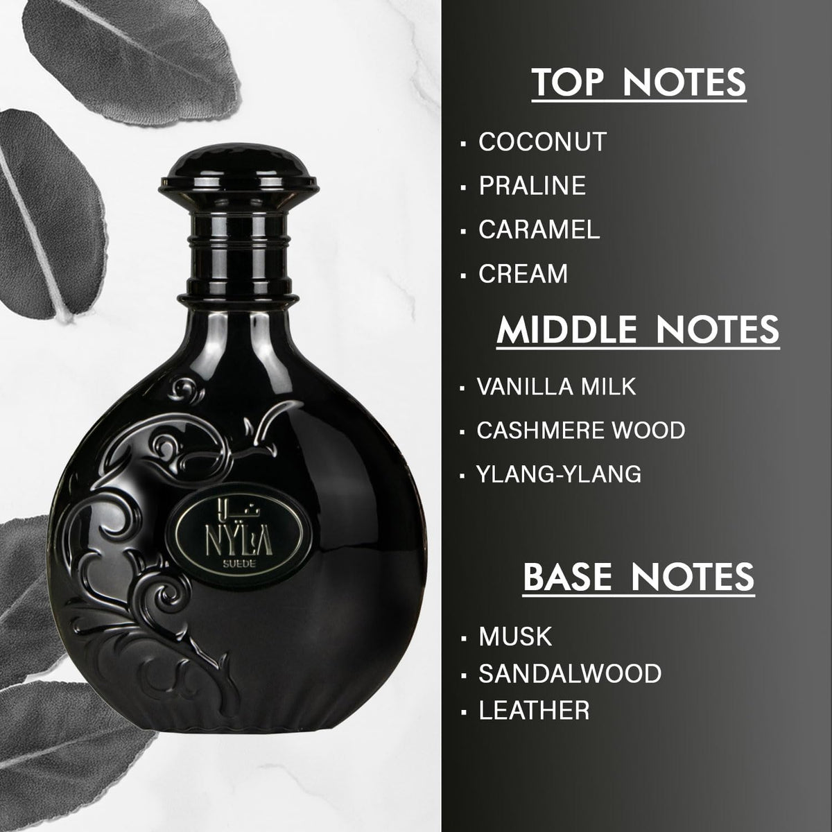 ARABIYAT PRESTIGE Nyla SUEDE Eau de Parfum, Unisex Fragrance - 80mls
