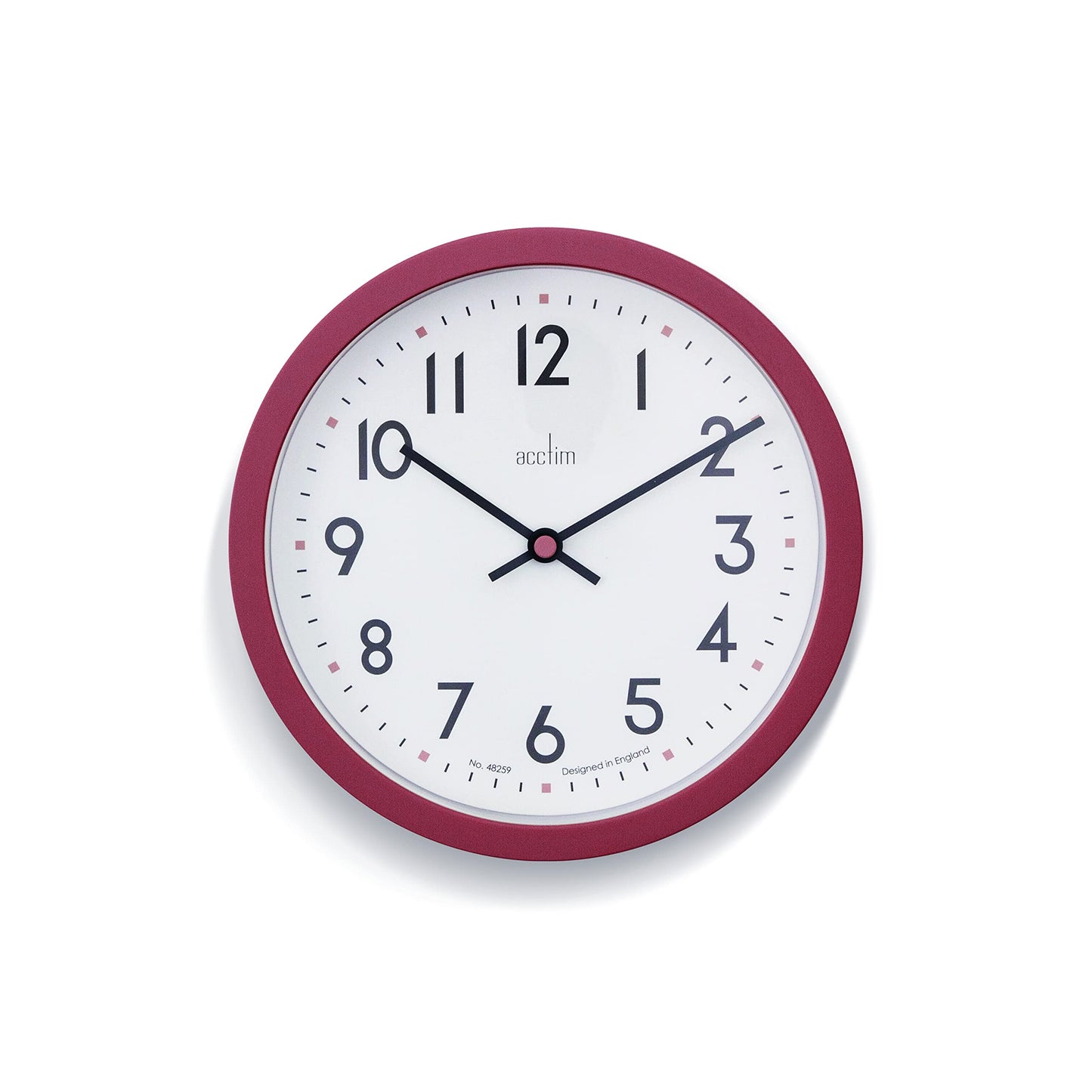Acctim Elstow 22843 Wall Clock in Soot Black