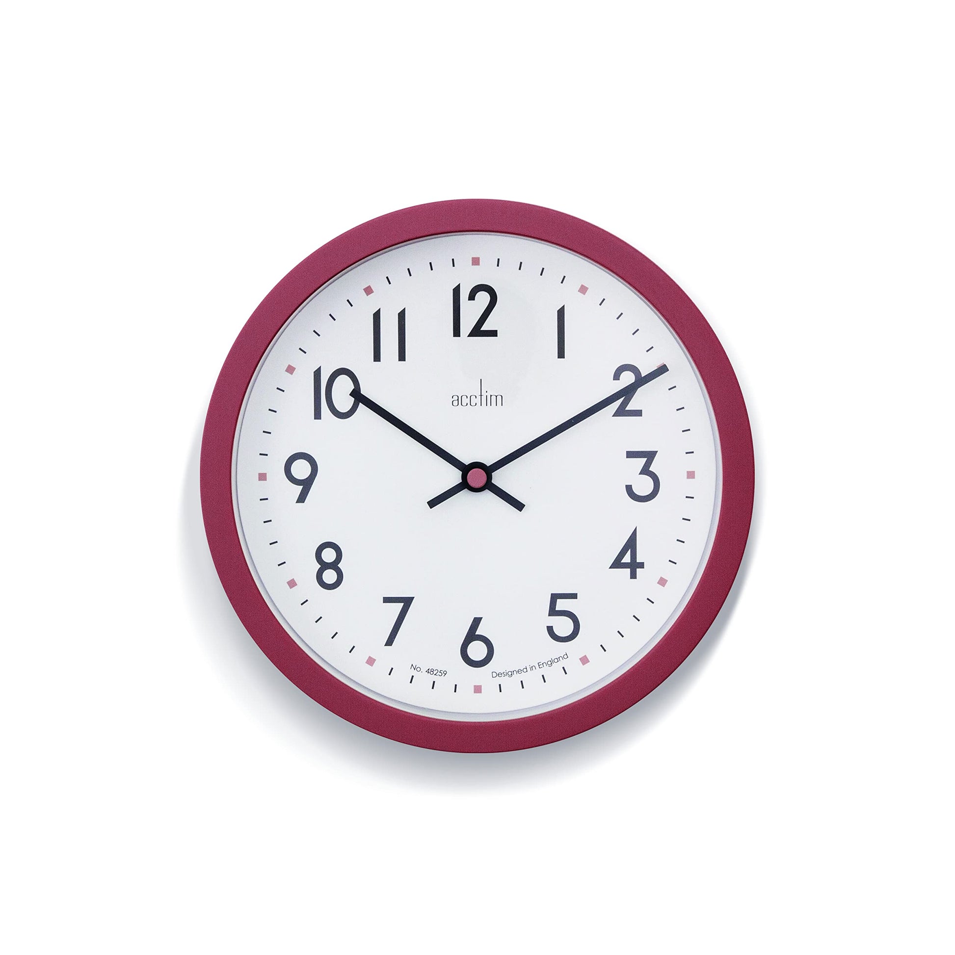 Acctim Elstow 22843 Wall Clock in Soot Black