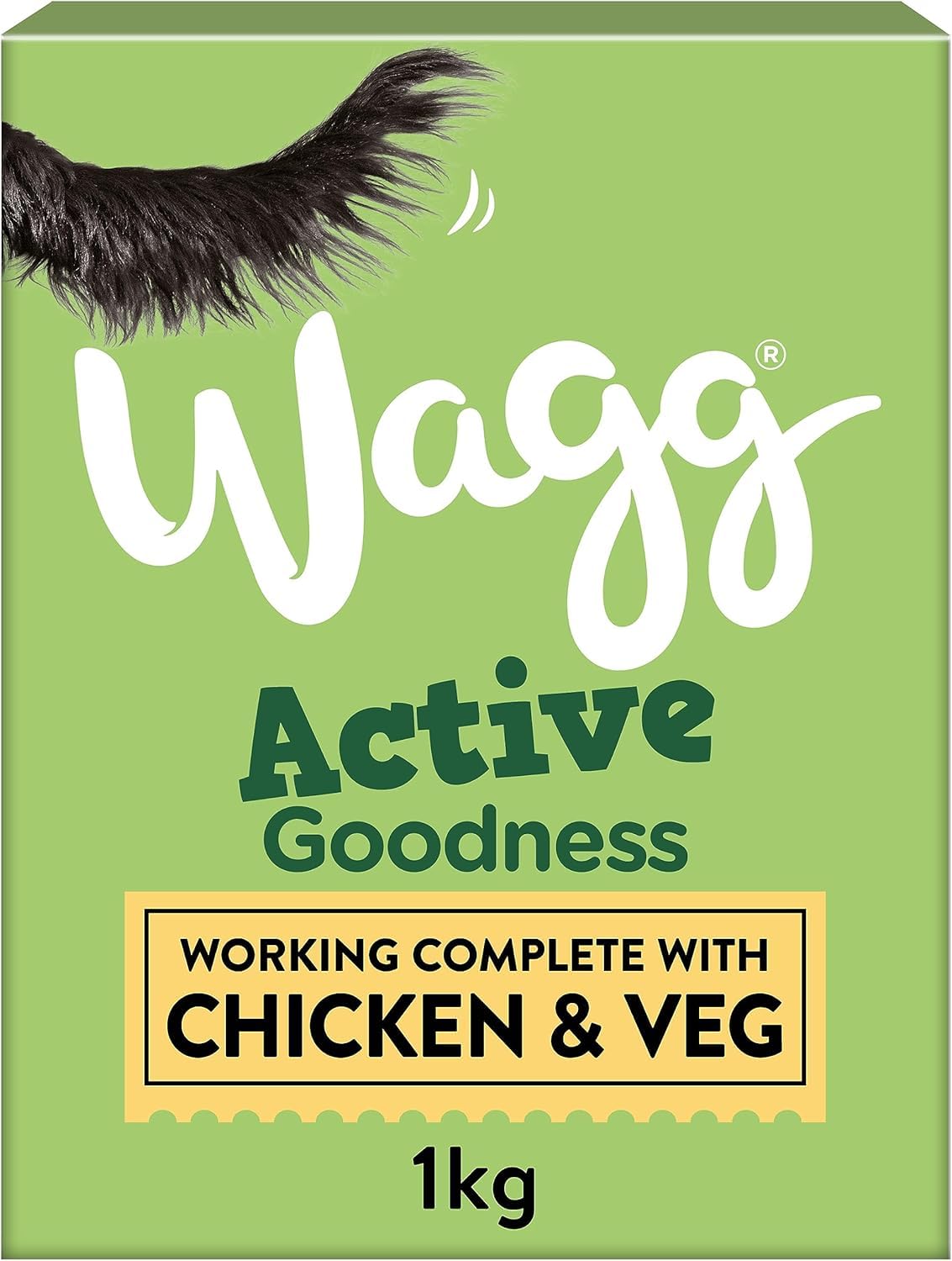 Wagg Active Goodness Complete Dry Adult Dog Food Beef & Veg 12kg - For All Active Working Dog Breeds