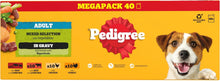 PEDIGREE - Adult Wet Dog Food Pouches - 40 x 100 g - Mixed Selection in Gravy - Dog Food Wet Bulk Pack