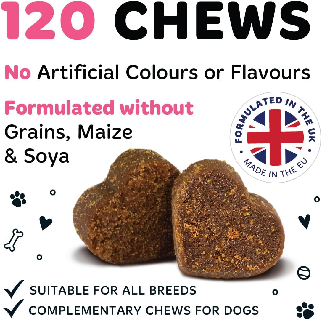 BUGALUGS Itch & Immunity Dog Treats – Helps Soothe Itchy Skin, Paws, Ears - Licking, Scratching - Perfect for Small, Medium & Large Dogs