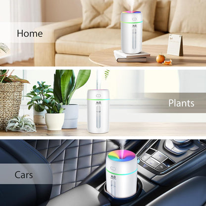 KISSLEAF Mini Room Humidifier 250ml for Bedroom, Children's Room, Plants, 15 H Lonue Duration 28 dB Silent Baby Air Humidifier