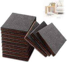 12 Pcs Non Slip Furniture Pads, 75mm Floor Protector Pads, Rubber Feet for Furniture for Fixing in Place of Furniture to Protect Your Floor. (Square),Black