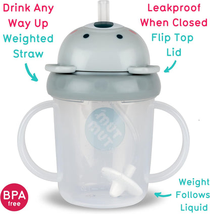 TUM TUM Tippy Up Free Flow Sippy Cup (No Valve), Sippy Cup for Toddlers, 200ml, BPA Free (Kev Koala S3)