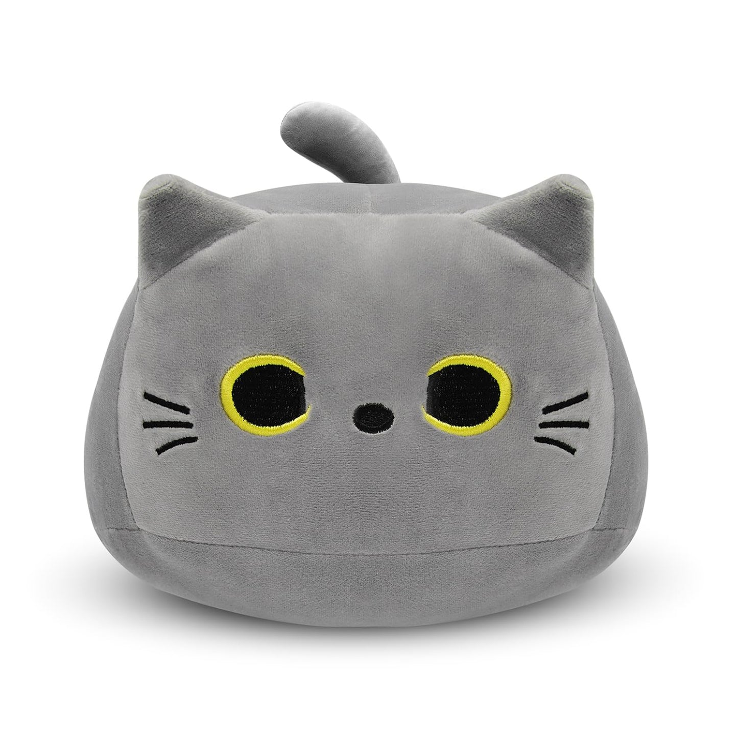 30CM Black Cat Plush Pillow,Black Cat Stuffed Animals,Cute Kitten Plushie for Boys Girls,Kawaii Kitten Plush for Boys Girls Kids