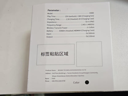 Wireless Earbuds, 75H Bluetooth 5.4 Headphones Sport with 4 ENC Noise Cancelling Mic, HiFi Stereo Wireless Earphones with Earhooks, IP7 Waterproof Ear Buds for Sport/Running/Gym, Black