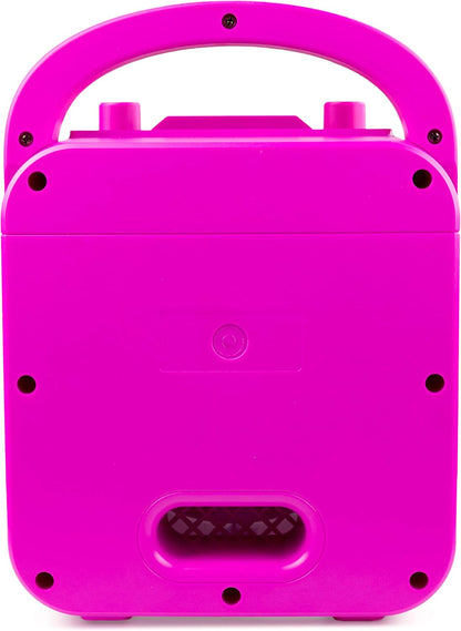 RockJam 10-Watt Rechargeable Bluetooth Karaoke Machine with Two Mics, Lightshow & Voice Effects
