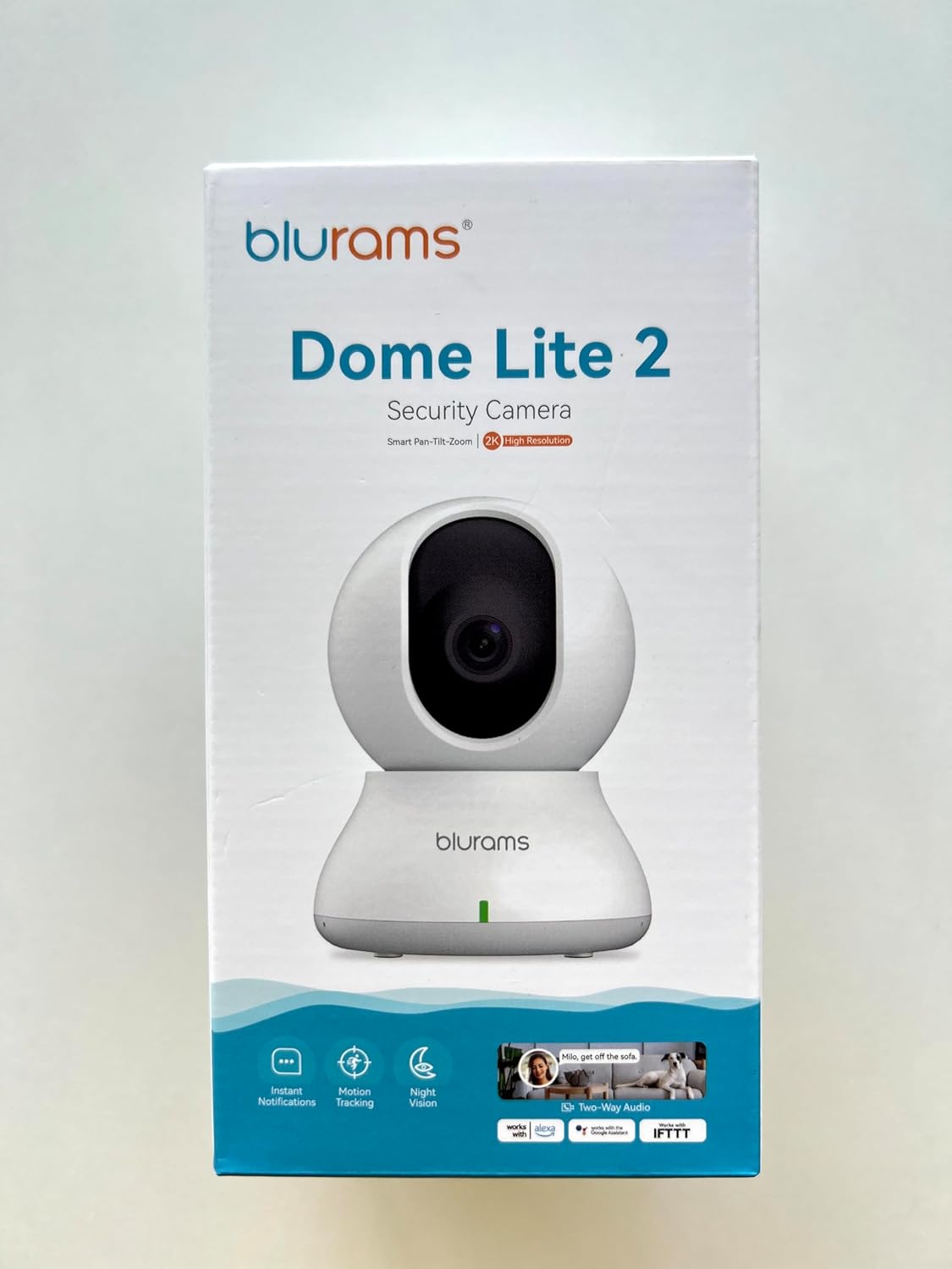blurams Pet Camera 2K, Indoor Cameras, Dog Camera, 360° Home Security Cameras, Color Night Vision, Motion Tracking, 2-Way Talk, Cloud&SD, APP Control, Works with Alexa