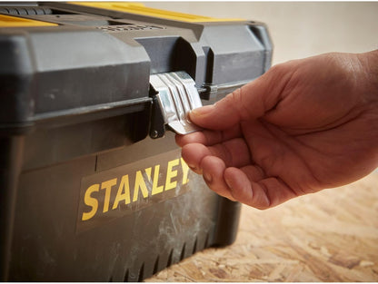 STANLEY Essential Tool Box (16in), Durable Storage Solution with Removable Tote Tray and Organisers, for Parts and Tools Storage, STST1-75518