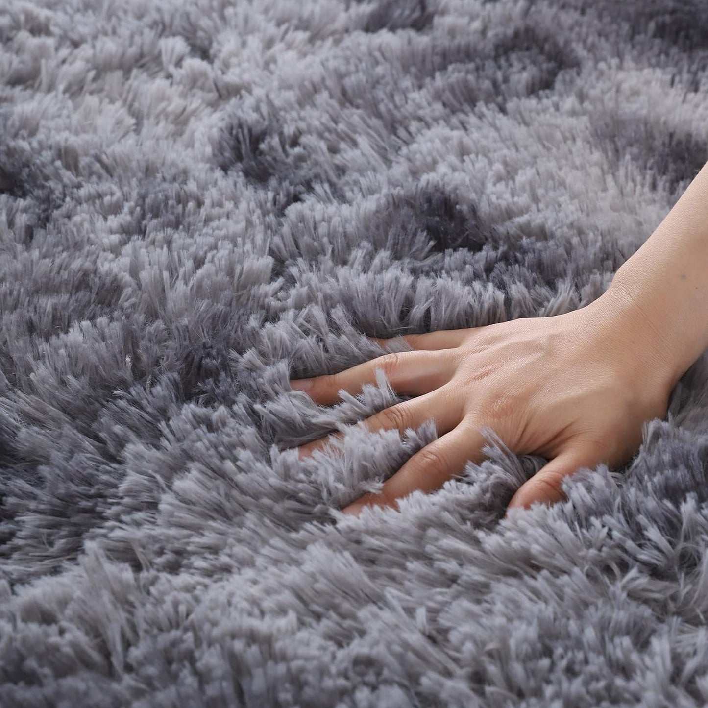 Rugs Living Room Large Rugs Bedroom Anti Skid Rug Shaggy Soft Rug for Living Room Bedroom Play Area Kids Room Luxury Decorative (Dark Grey, 180x270cm)
