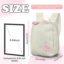 Girls Backpack, Corduroy Cute Backpack Mini Backpacks for Girls, Delicate Mini Backpack with Adjustable Strap for Travel, Party