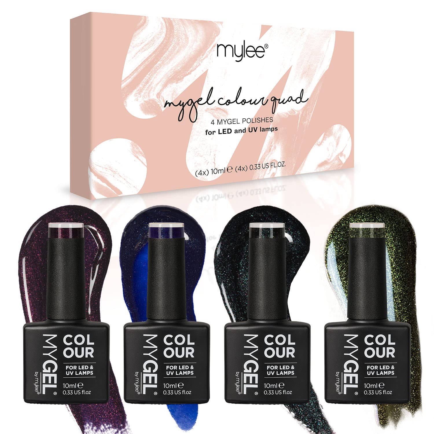 Mylee Gel Nail Polish 10ml [Vintage Rose] UV/LED Soak-Off Nail Art Manicure Pedicure for Professional, Salon & Home Use [Autumn/Winter 2022] - Long Lasting & Easy to Apply