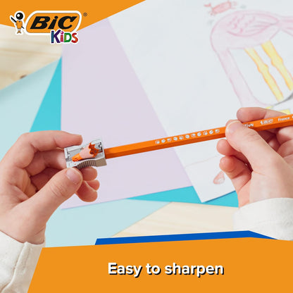 BIC Kids Evolution Coloured Pencils, Vivid Colouring Pencils, Easy to Sharpen BIC Pencils, School Supplies, 36 Pack