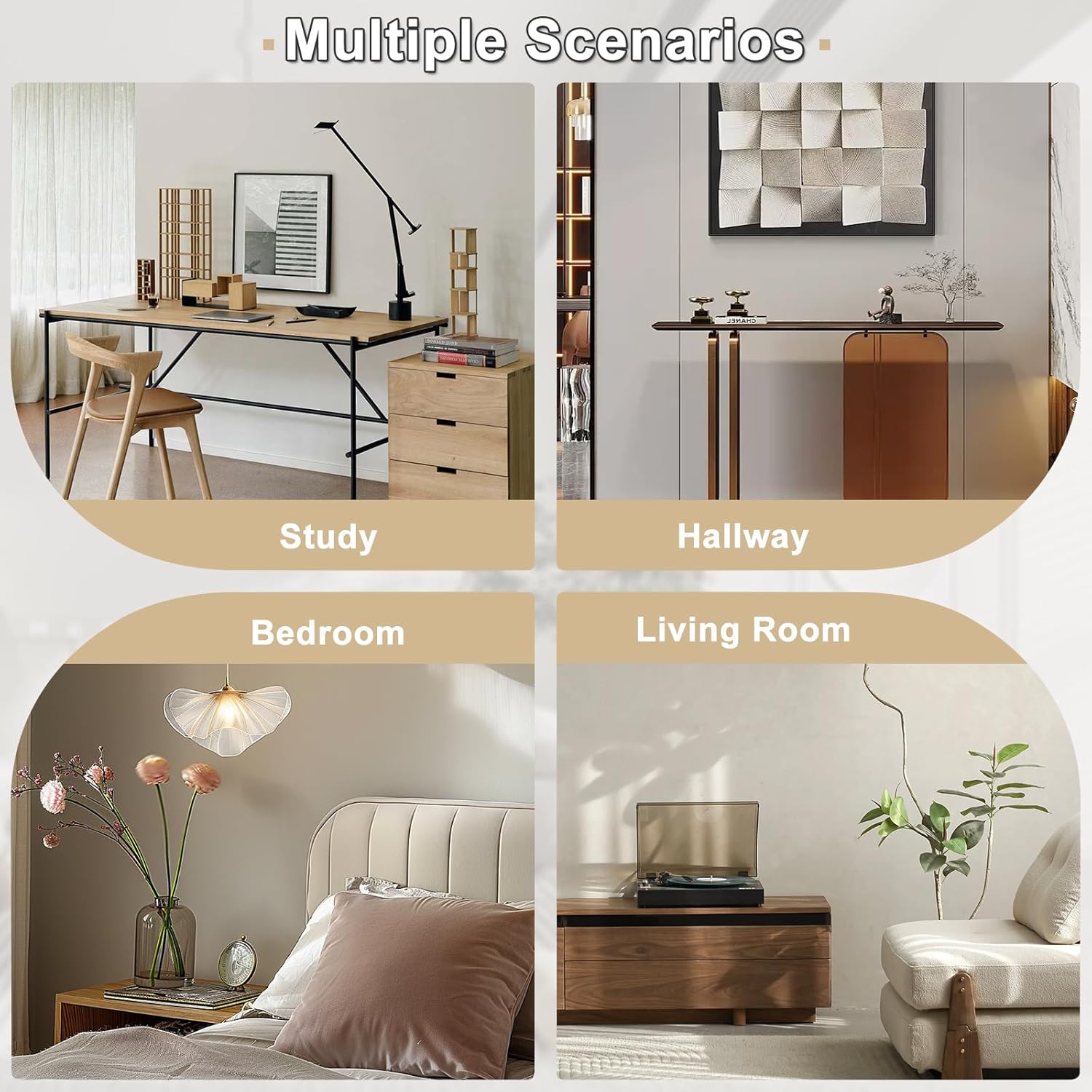 WOLTU Bedside Table, Nightstand with Charging Station with 2 Sockets and 2 USB Ports, Light Woodlook Side Table with 2 Open Compartments, Narrow Table for Living Room and Bedroom, 25x30x60cm, NTS06hei