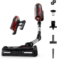 Tefal Cordless Stick Vacuum Cleaner X-Force 12.60 – 45 min Runtime, Handheld & Flexible Vacuum Cleaner, Car Tool, Red, TY98A1GO