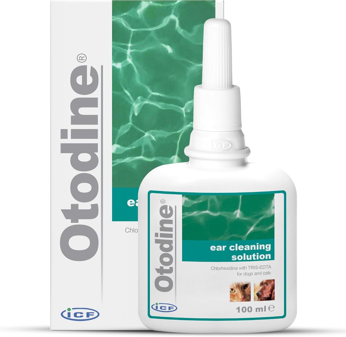 Otodine | Cat & Dog Ear Cleaner Solution | Dog Ear Drops to Stop Wax Build Up, Head Shaking, Discomfort, Ear Odour & Scratching | 100ml