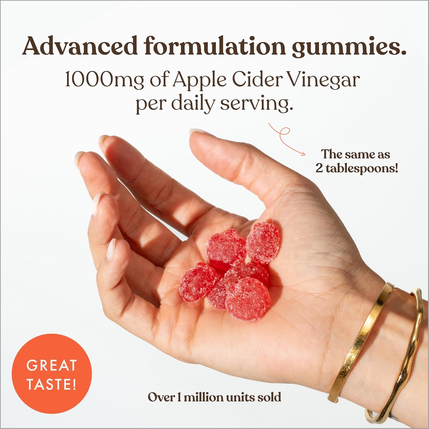 Apple Cider Vinegar Gummies with The Mother 1000mg | Enhanced with Vitamin B12 & Folic Acid | 60 Vegan ACV Capsules with Pomegranate & Beetroot Powder | Natural Ingredients by Free Soul