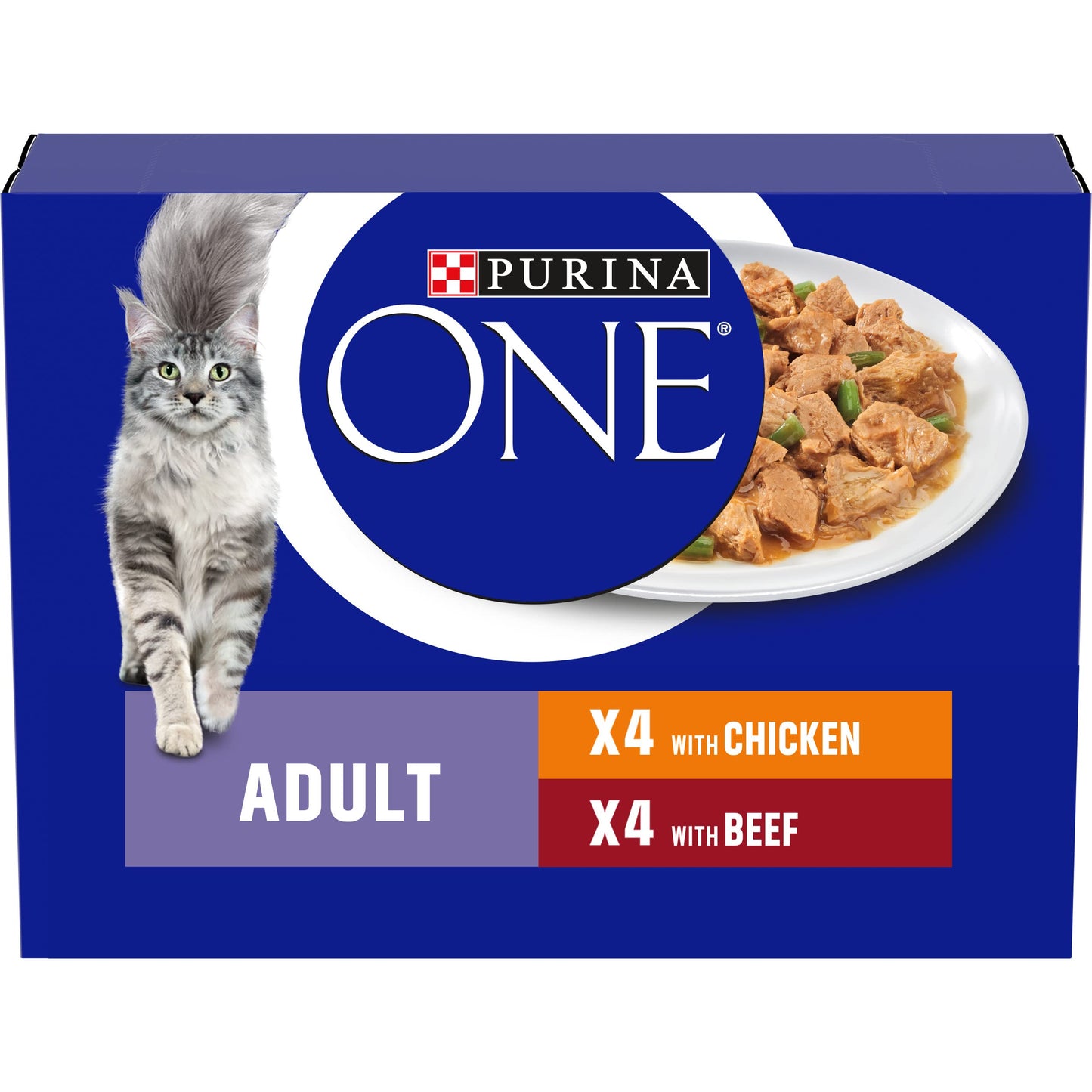 PURINA ONE Mini Fillets Mixed Selection in Gravy Wet Cat Food 40x85g
